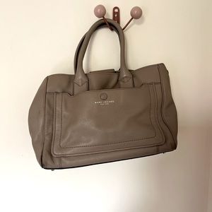 Grey Leather Marc Jacobs Bag Tote